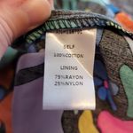 Karlie BOLD FLORAL BUTTON FRONT SHIRT PUFF BALLOON SLEEVE LARGE ART TO WEAR Photo 11