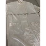 Victoria's Secret Vintage  Gold Label White Satin Jacquard Bridal Tassel Robe M/L Photo 5