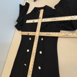 Wearever Women Double Breasted Black Long Bell Sleeve Lapel Collar M Fairy core Photo 9