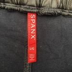 Spanx Pants Womens Large Black Faux Leather Jogger Stretch Sport Edgy Athleisure Photo 3
