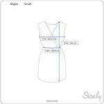 Maple Dress Womens Small Gold Black Sleeveless Knee Length Lace Silk Pockets Photo 8