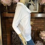 NEW YORK & COMPANY WHITE JERSEY KNIT COWL NECK LONG TUNIC (XS) Photo 4