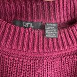 RDI Berry/Purple/Maroon Oversized Knit Cozy Sweater, Leggings Sweater, Size XL Photo 14