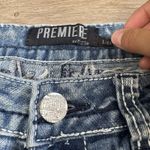Y2k‎ Premiere By Rue 21 Low Rise Skinny Jeans Light Wash Distressed Size 5/6 R Blue Photo 2