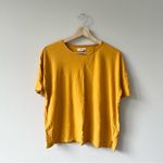 Madewell  Linen-Cotton Blend Raw-Edged Hangout Tee Photo 1