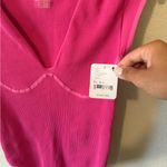 Free People NWT  MEG SEAMLESS BODYSUIT HOT PINK M/L Photo 2