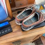 Sperry  Plaid Print Boat Shoes Woman’s Size 10 Leather laces Preppy 9446147 Photo 10