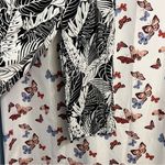 Black and White Tropical Maxi pants Size L Photo 2