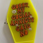 Handmade Sorry My Social Anxiety Says No Keychain  Photo 1