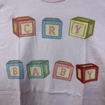 Melanie Martinez Cry Baby Letter Blocks Electro-Pop Tee 2XL Photo 1