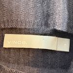 Vince  100% Cashmere Ribbed Dark Gray Turtleneck Side slit Tunic Sweater Small Photo 9