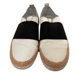 Johnston & Murphy  White & Black Patent Leather Espadrille Slip On Shoes Size 8 Photo 5