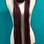 Maroon scarf with opaque pattern Purple Photo 0