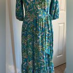 Lilly Pulitzer NWT! 💯  Brantley Midi Wrap Dress Cumulus Blue Chick Magnet Size M Photo 4