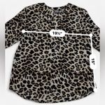 Soho New York & Company Leopard Print Blouse - Size L Photo 7
