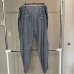 Liz Claiborne  20W Linen Blend Textured Cropped Pants Summer Resort Vacation Photo 3