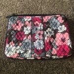 Vera Bradley  Laptop Sleeve Pink Flower Quilted Zippered Computer Bag 17” Photo 0