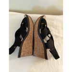 Clarks  Womens Sz 9 Sandals Wedge Ultimate Comfort Collection Black Leather Photo 7