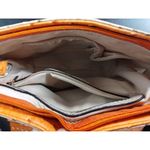 Jo Inc. Women's Beige/Orange Shoulder Bag Size S SKU 2049 Orange Photo 2