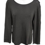 Colette Mordo For Sadimara Top Black‎ Strappy Long Sleeve Women’s Size Large Black Photo 0