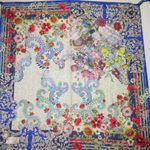 Johnny Was NWT Wild Flower Scarf Floral Silk Tassel Photo 3