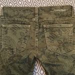 Current/Elliott Rolled Skinny Jean Army Lace Raw Hem Olive Green Jegging Denim Photo 6