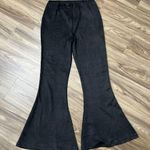 MINKPINK Size M Truth Potion Flare Black Pants High Rise Microfiber Feel Women’s Photo 8