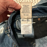 Miss Me  Women Cut Off Shorts sz
27 Blue Denim Bling Distressed used to be long Photo 7