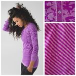 Lululemon  Swiftly Tech Long Sleeve Crew, Heathered Tender Violet Purple sz. 6 Photo 6