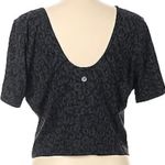 Lululemon  Align T-Shirt Hideaway Camo Deep Coal Cropped Short Sleeve Size 4 Photo 4