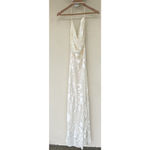 Rat & Boa Primrose Dress Cowl Cross Back XS Long Maxi Bride Formal Wedding Guest White Photo 13