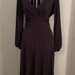 Moda International Flattering Long sleeved Navy Dress Photo 1