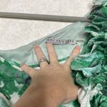 Marc New York  one sleeve ruffle dress green white hues Photo 3