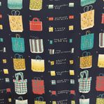 American Vintage NWT Deadstock Vintage Cynthia Max Shopping Bag Printed Blouse - Size S Photo 6