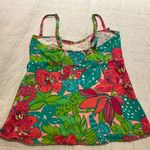Lilly Pulitzer Tankini Swim Top Twist Front Green Pink Frog Classic Size Small Photo 7
