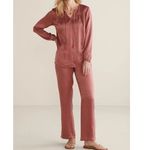 Soft Surroundings Lumi Crinkle Textured Gauze Straight Leg Pants Medium Petite Photo 1