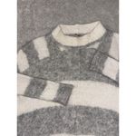 Free People  Lafayette Striped Alpaca Blend Poncho Sweater Cream Gray  SZ‎ XS Photo 1