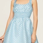 Hill House  Home The Snowflake Brocade Cher sleeveless flare mini Dress S Photo 0