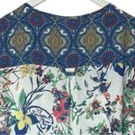 Fig and Flower Floral Print Women's Blouse Top 2X Blue Photo 9