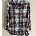 st. john's bay St. John’s Bay Womens Shirt Multicolor Plaid Long Sleeve Tunic Pullover Rayon L Photo 0
