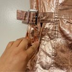Urban Outfitters  Tara Metallic Rose Belted Pockets Strapless Romper Size L NWOT Photo 8