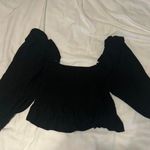 ZARA Black  Long Sleeve Blouse Photo 0