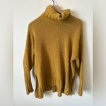 Aerie  Oversized Chenille Turtleneck Sweater Mustard Yellow Size XS Photo 1
