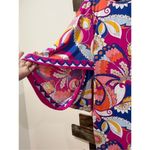 Trina Turk  Sevilla Floral Swim Jersey Swimsuit Cover Up Tunic Dress L Photo 5