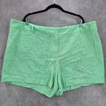 Cato Green Lace Classic Boho Active Preppy Beach Cotton Shorts Plus 3XL 26W Photo 2