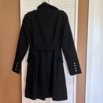 ZARA  fall winter Peacoat trench Jacket size Small excellent condition black coat Photo 2