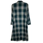 J.Jill Plaid Long Sleeve Button Front Maxi Shirt Dress Women's Photo 1