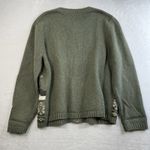 Croft & Barrow  PXL Petite XL Cardigan Sweater Zip Up Embroidered Holiday Snowmen Photo 11