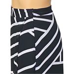 ASTR black/white geometric, sheer flyaway maxi skirt over mini skirt. Small. EUC Photo 7