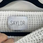 Saylor  Revolve‎ white Kellie cut out sweater size small Photo 3